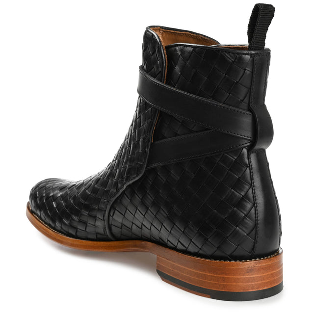 The Dylan Boot in Black Woven