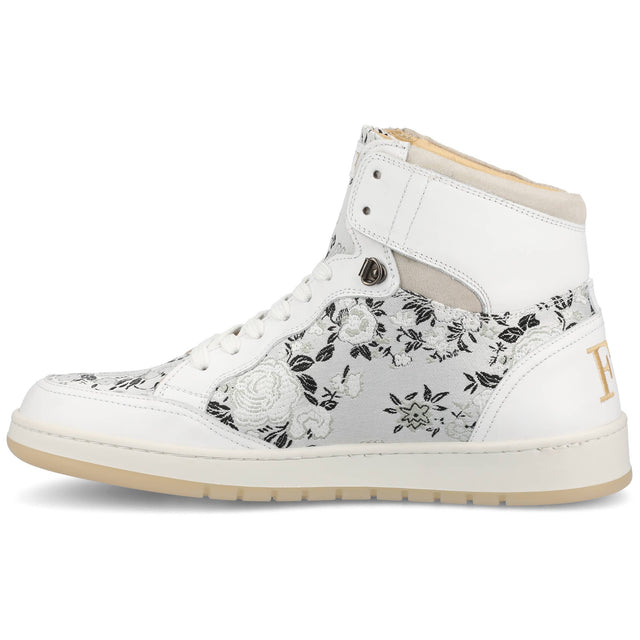 The Rapido High-top Sneaker in Eden Blanc