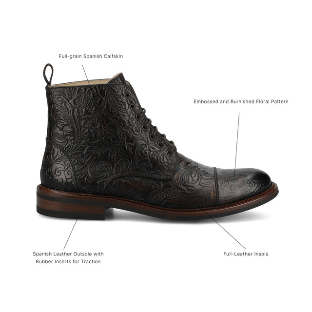 The Rome Boot in Marron Viejo