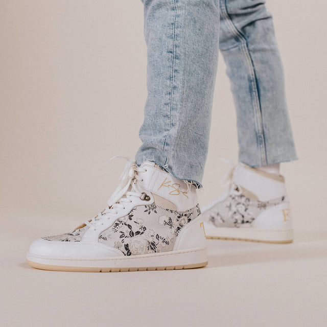 The Rapido High-top Sneaker in Eden Blanc