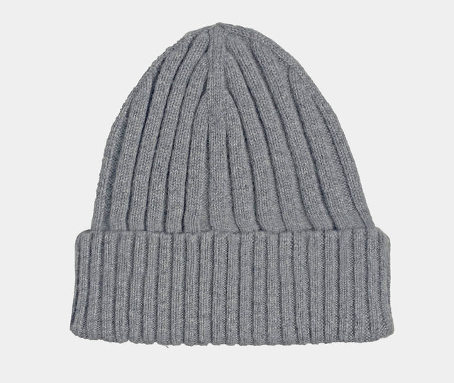 Cashmere Gray Knit Cap